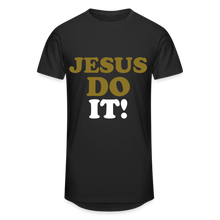 Load image into Gallery viewer, Do it Jesus Long Body Urban Tee - black
